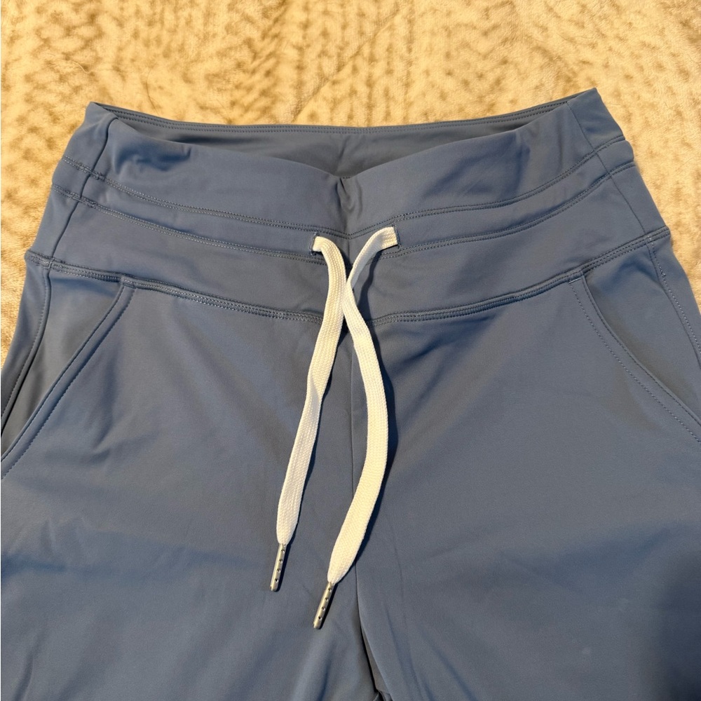 Blue Jogger Pants with Drawstring - Picture 3 of 5